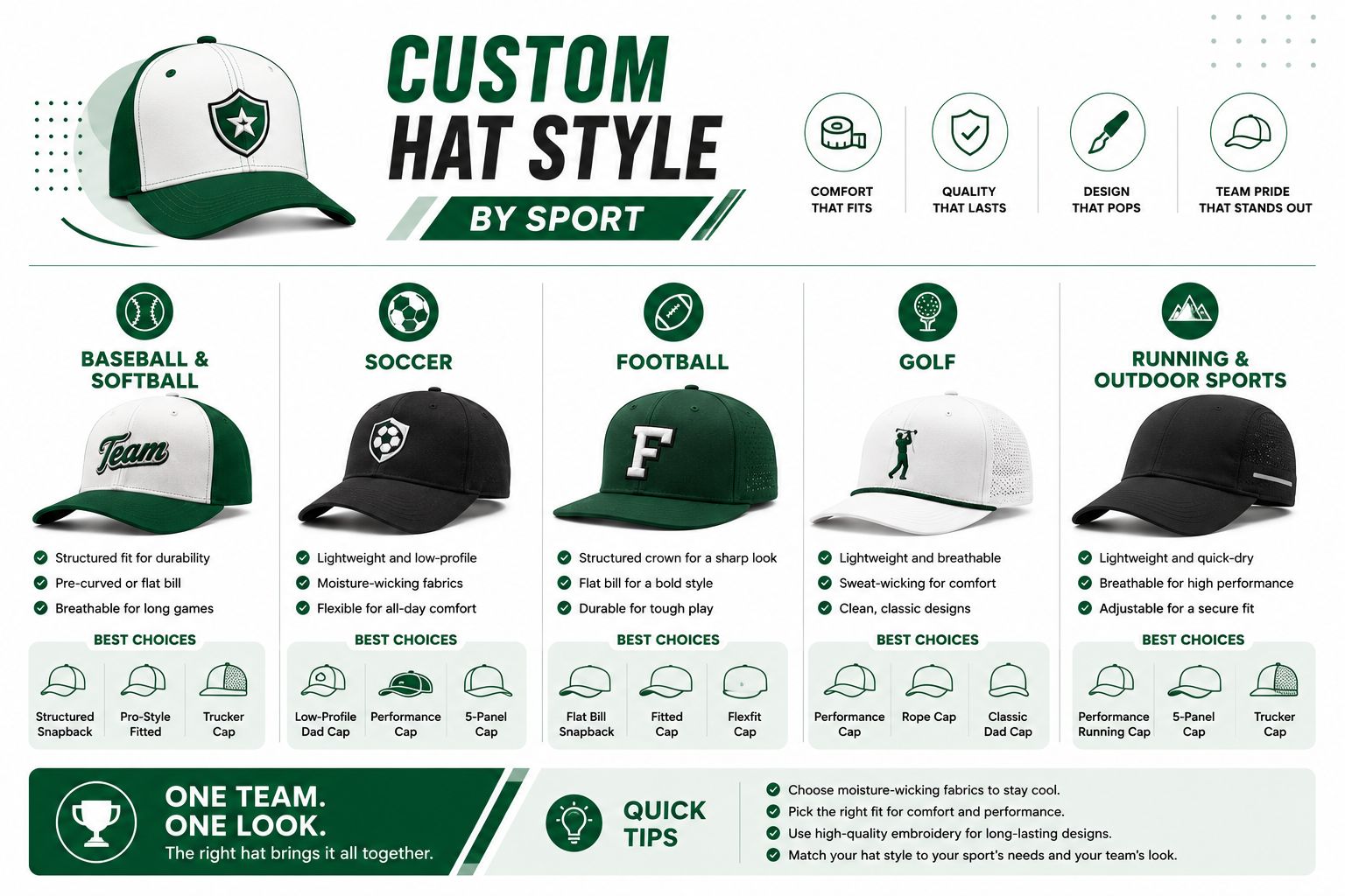 Custom Hat Style by Sport