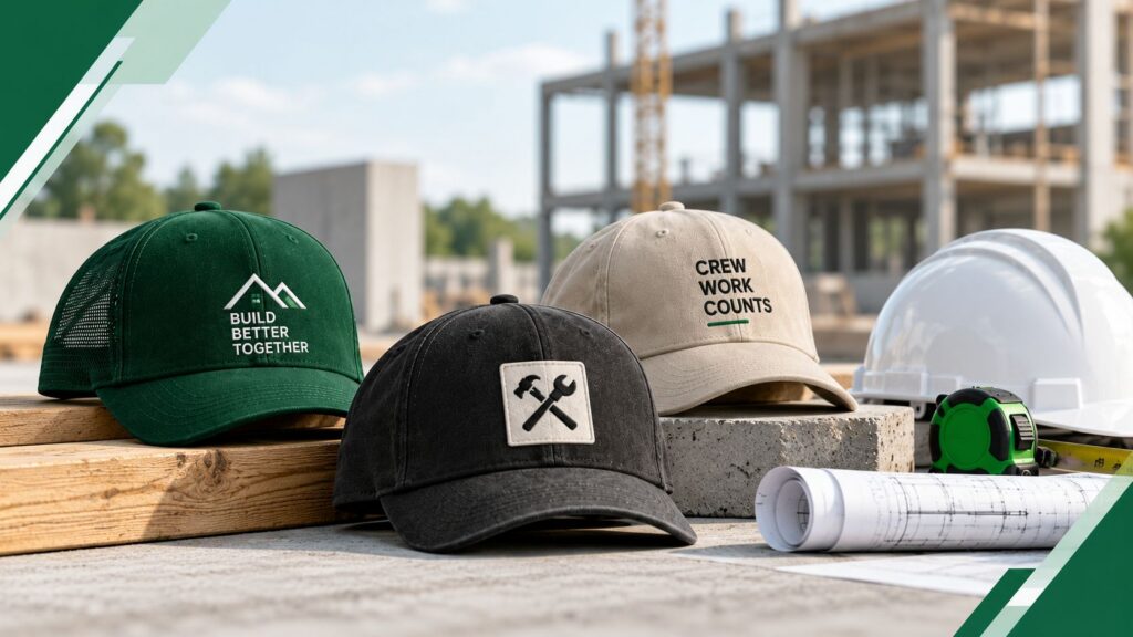 custom hats for construction and trade crews